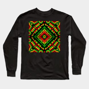 Rasta Pattern Long Sleeve T-Shirt